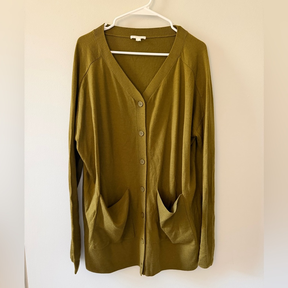 NWOT COS Olive Green Oversize Women's Cardigan